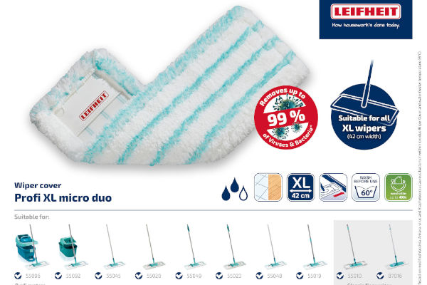 Nakładka do mopa Leifheit Profi Micro Duo 55126